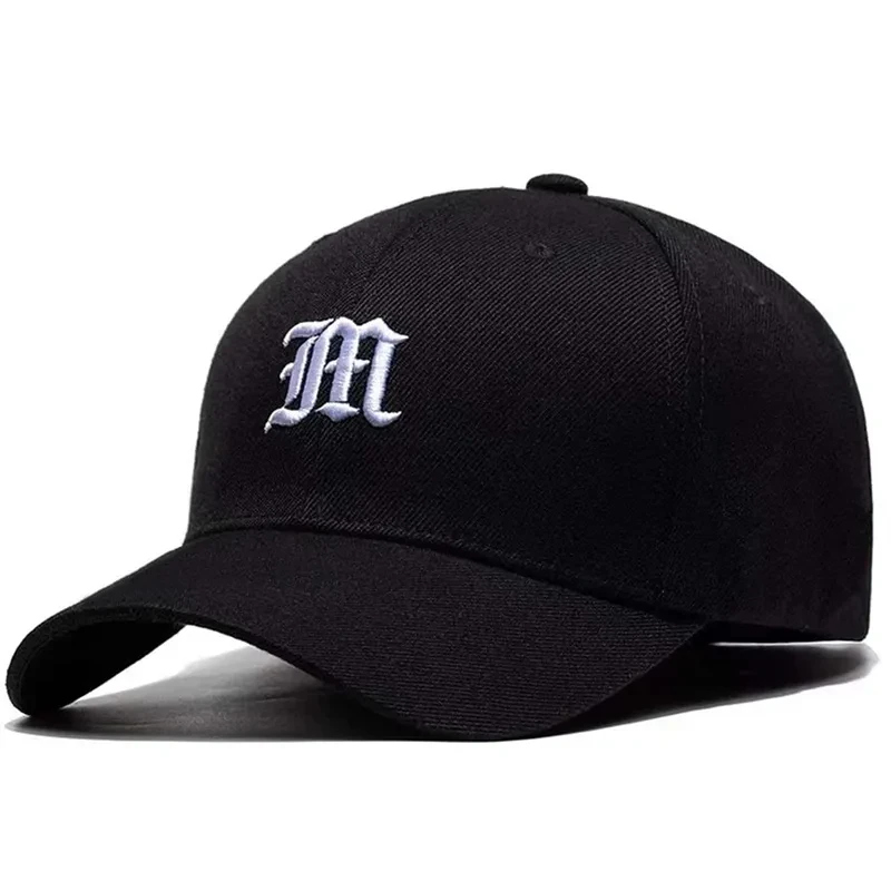 Unisex M Letter Embroidery Bas - Embroidery Letter M 评论和价格