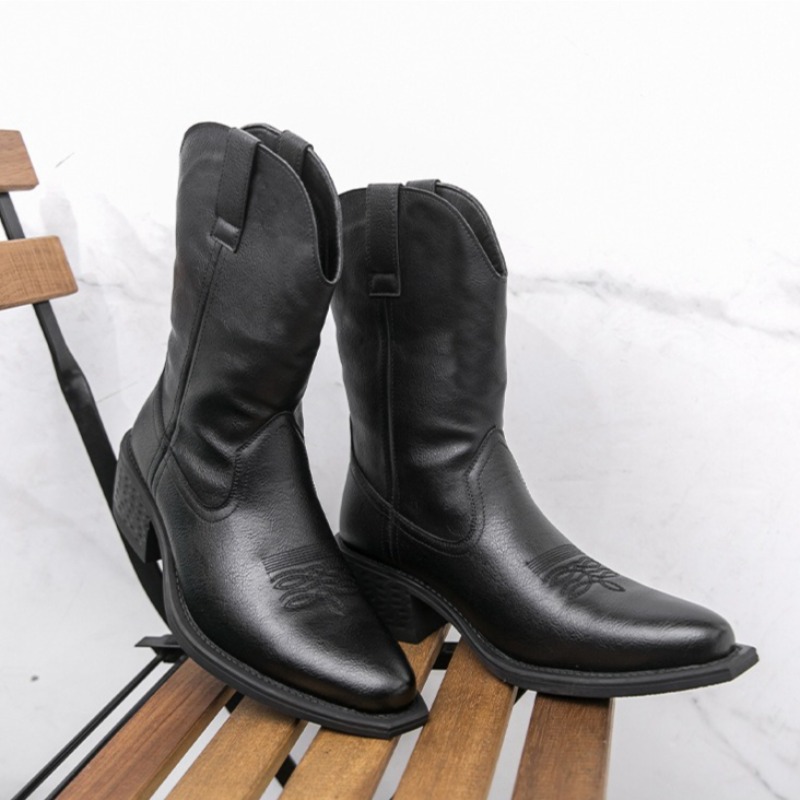 Men Boots Classic Embroidery W - Embroidery Yes 评论和价格