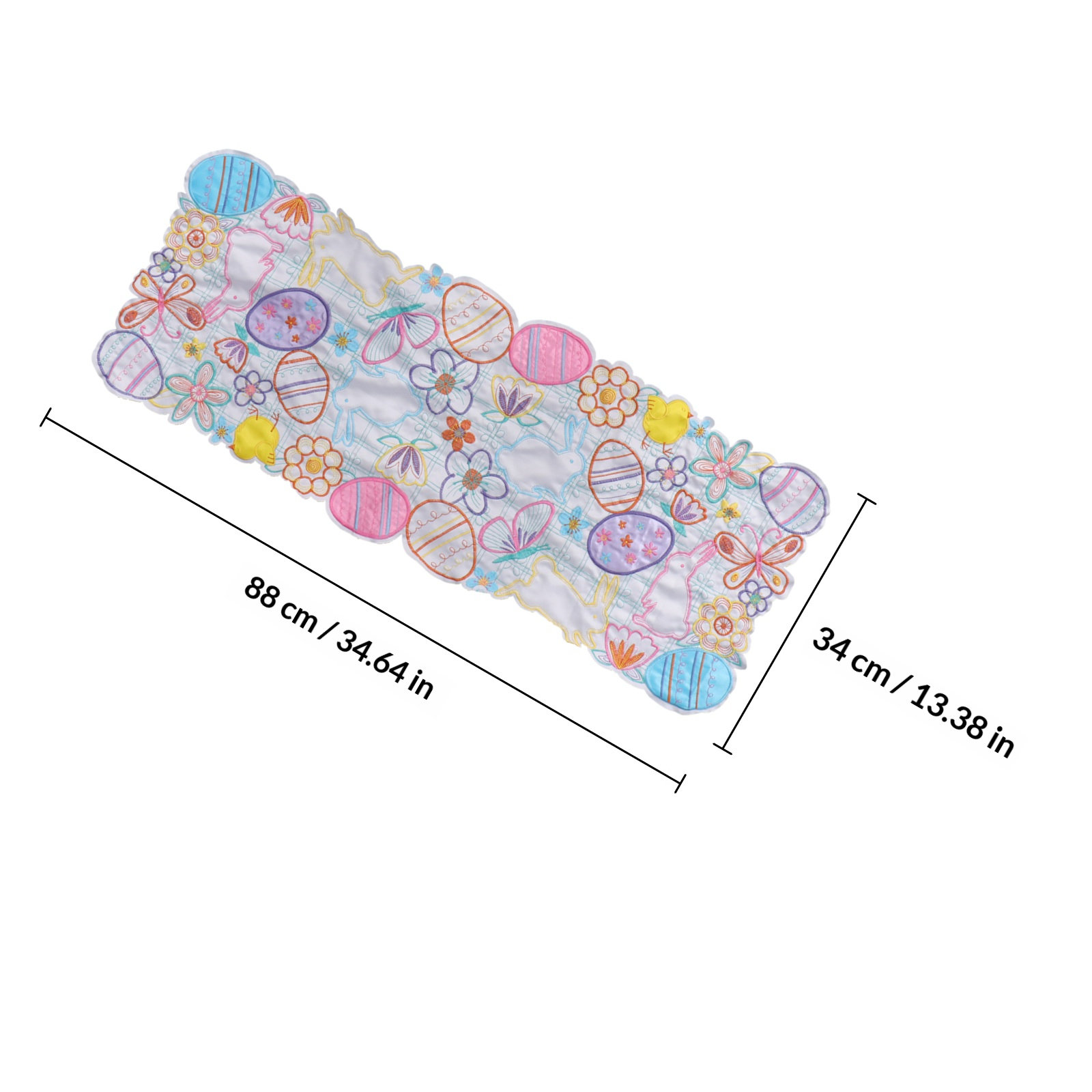1Pcs Easter Egg Rabbit Placema - Embroidery Egg 评论和价格