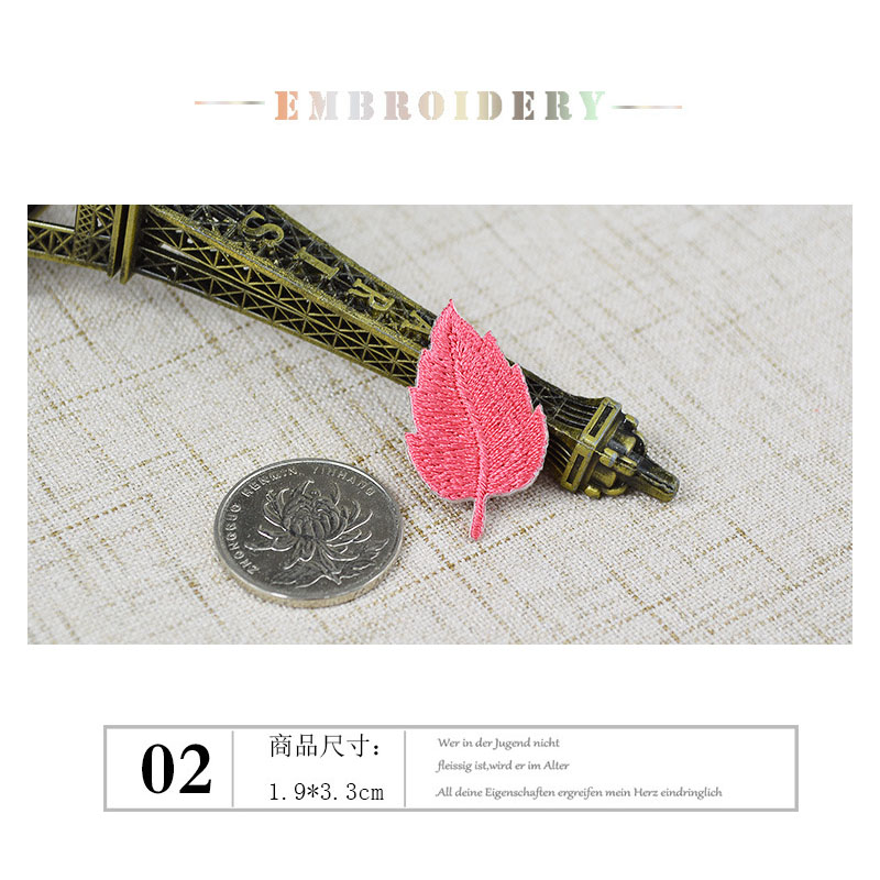 5Pcs Leaf Embroidery Parches R - Embroidery Letter M 评论和价格