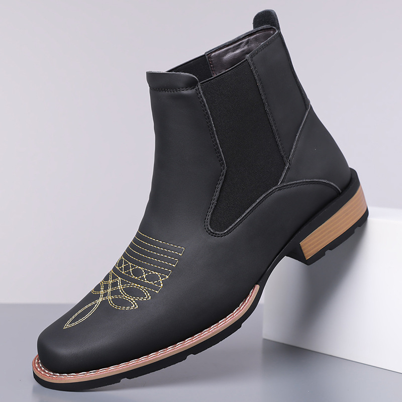 Luxury Men's Chelsea Boots Hig - Embroidery Yes 评论和价格