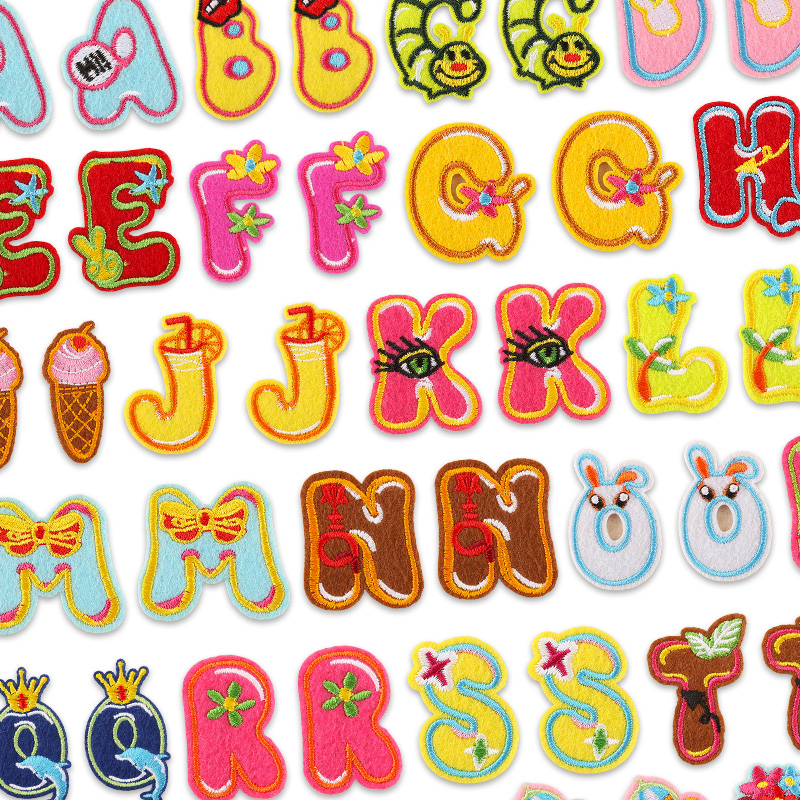 26pcs/Bulk Sets Letter Patch A - Embroidery Letter M 评论和价格