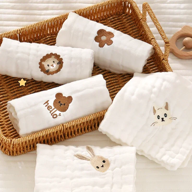 2/3/5pcs Baby Towels Toddler S - Embroidery Apron 评论和价格